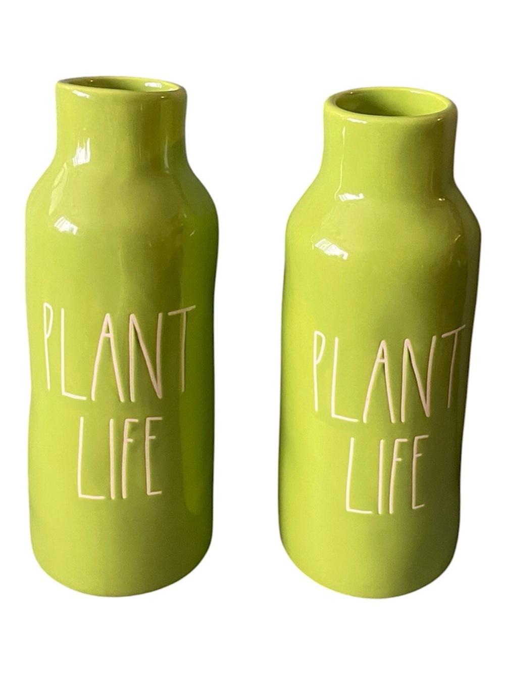 Rae Dunn PLANT LIFE Vase Set of 2